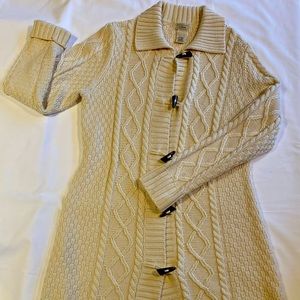 LLBean Fishermans Knit Wool blend sweater